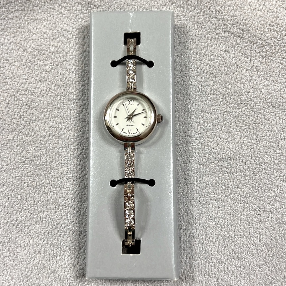 Avon sparkle tennis bracelet watch